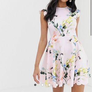 Ted Baker Karsali elegance scalloped skater dress
